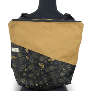 Mochila MAWENZI-BEES-MOSTAZA.