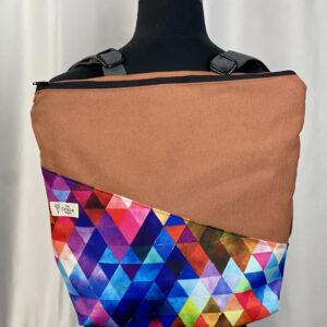 Mochila MAWENZI-TRIANGLES-TEJA.