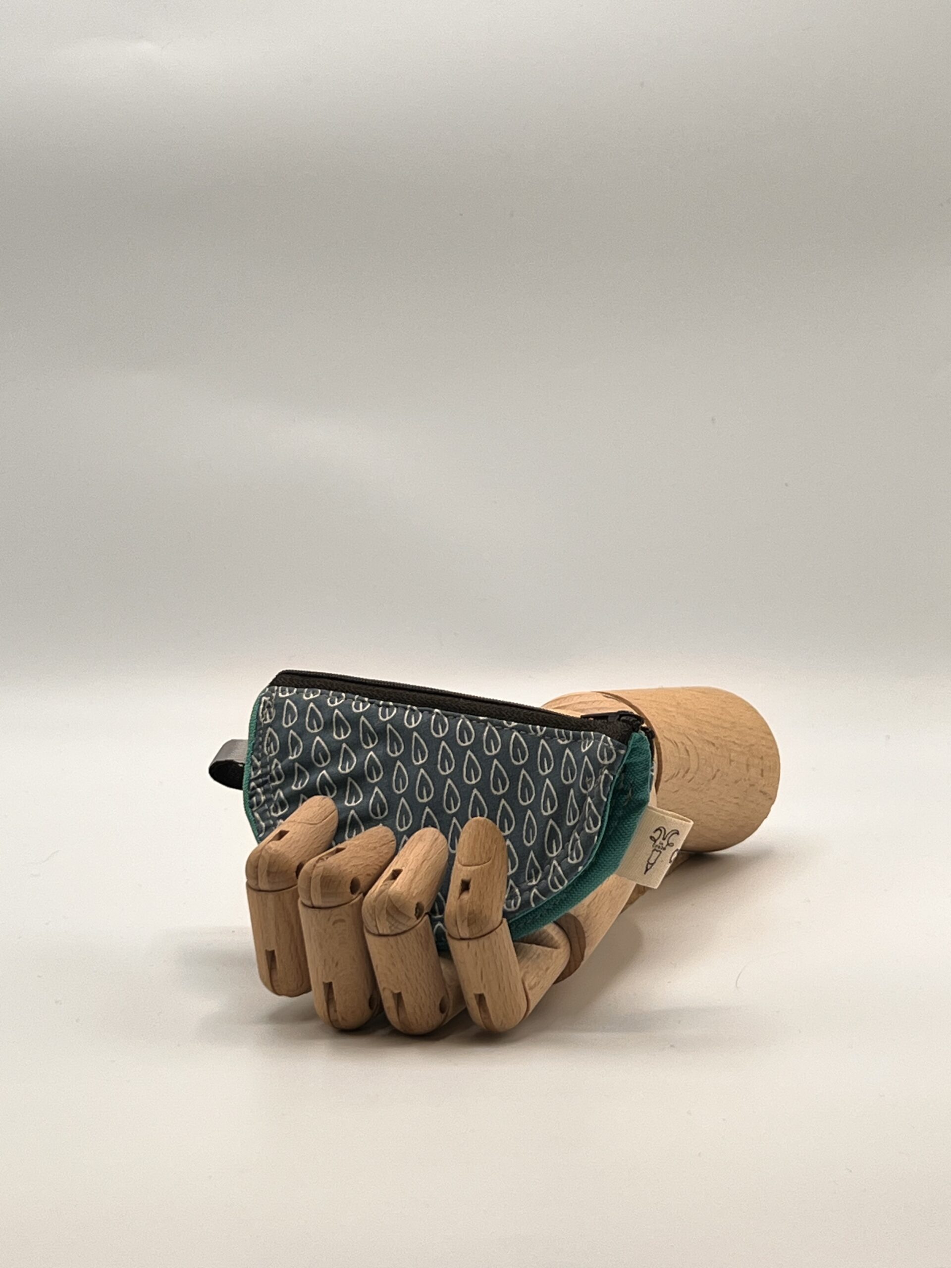 Monedero LIRA-hoja azul.