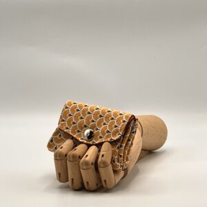 Monedero APONI-geométrico naranja.