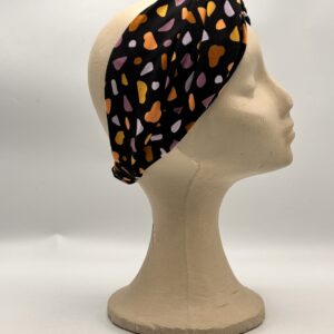 Turbante KIRA-mármol negro.