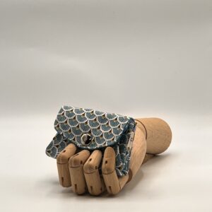 Monedero APONI-geométrico azul.