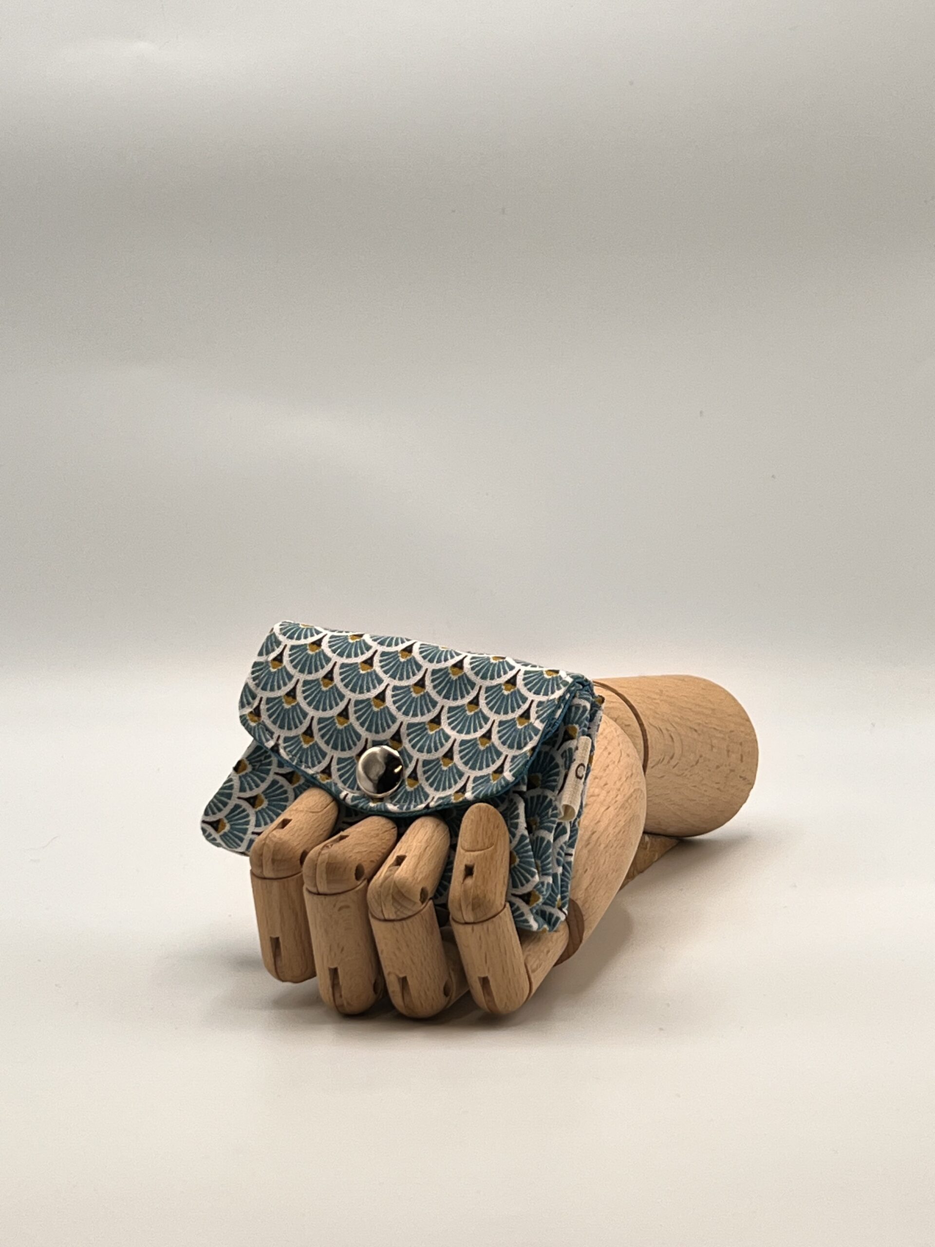 Monedero APONI-geométrico azul.