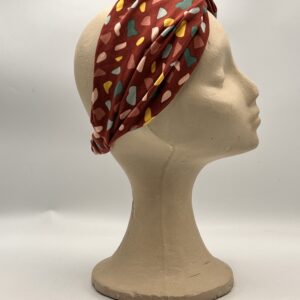 Turbante KIRA-mármol granate.