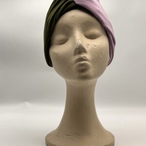 Turbante KIRA BICOLOR-lila & verde.