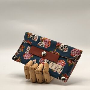 Cartera ZURI-catrinas azul.