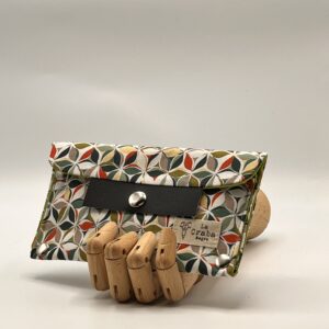 Cartera ZURI-geométrico verde.