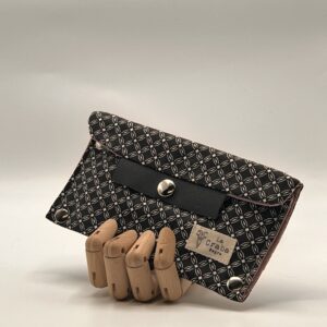 Cartera ZURI-geométrico negro.