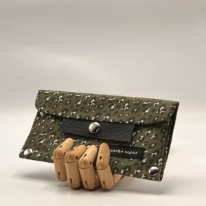 Cartera ZURI-leopardo verde.