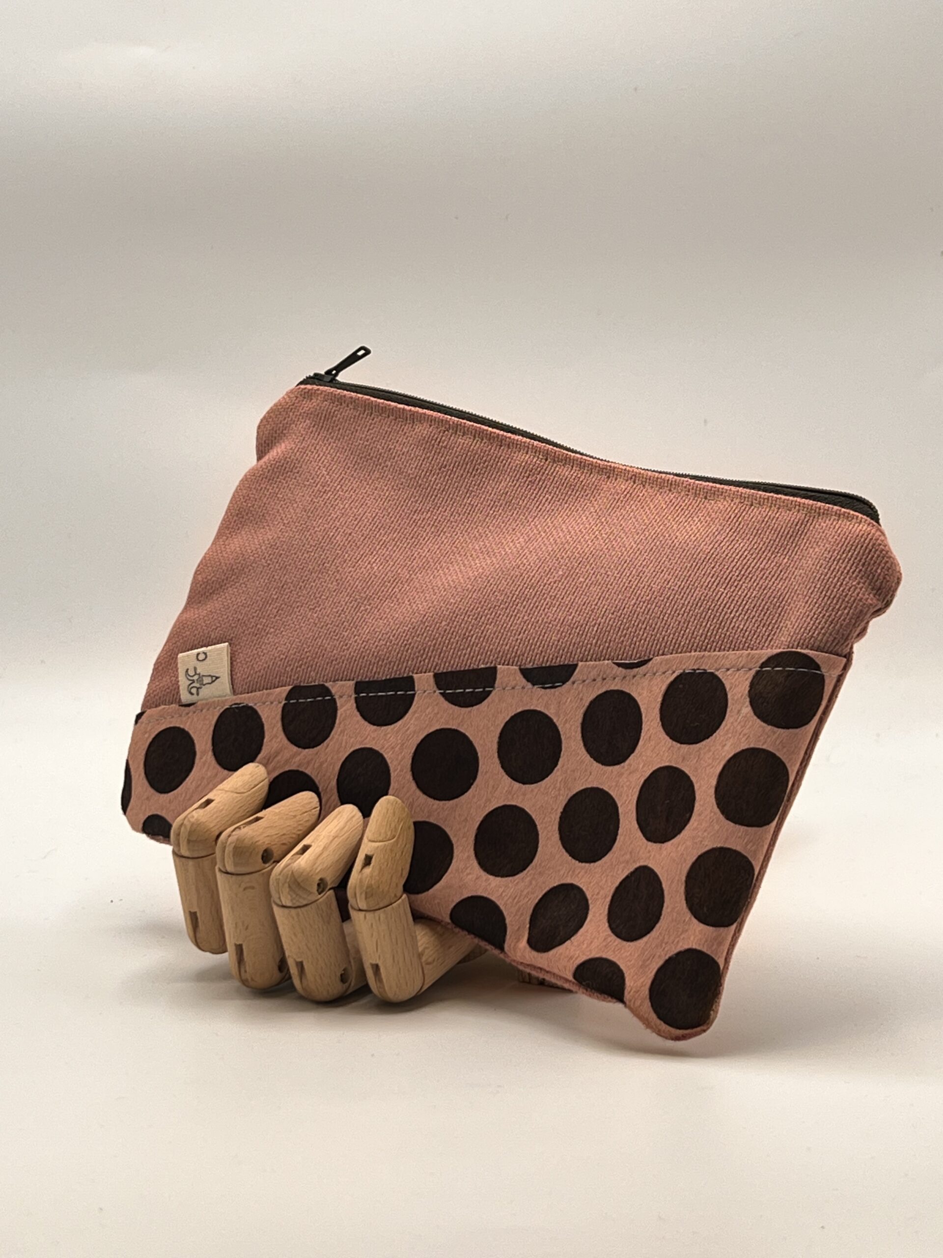 MONEDERO-NECESER-TIERRAU. Rosa lunar marrón.