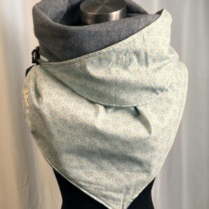 Pañuelo KEONA-Geométrico celeste.