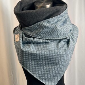 Pañuelo KEONA-Hojas azul.